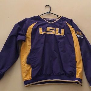 LSU Windbreaker Pullover